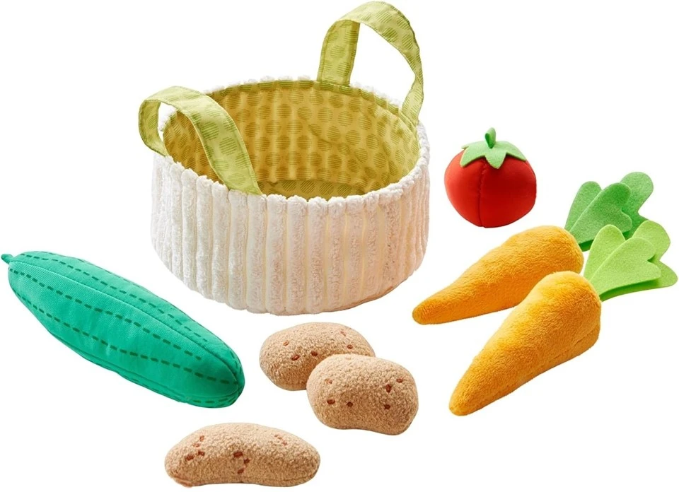 Plush Vegetables Basket Food Toy