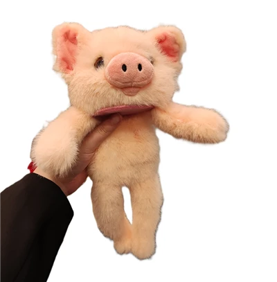 Jouets en peluche magnétique à porc rose directement