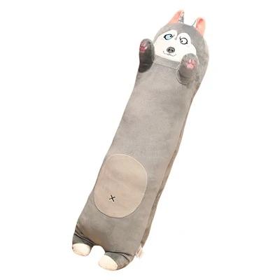 Oreiller en peluche pour chien à longue bande, mignon chiot en peluche, poupée Animal, soutien lombaire